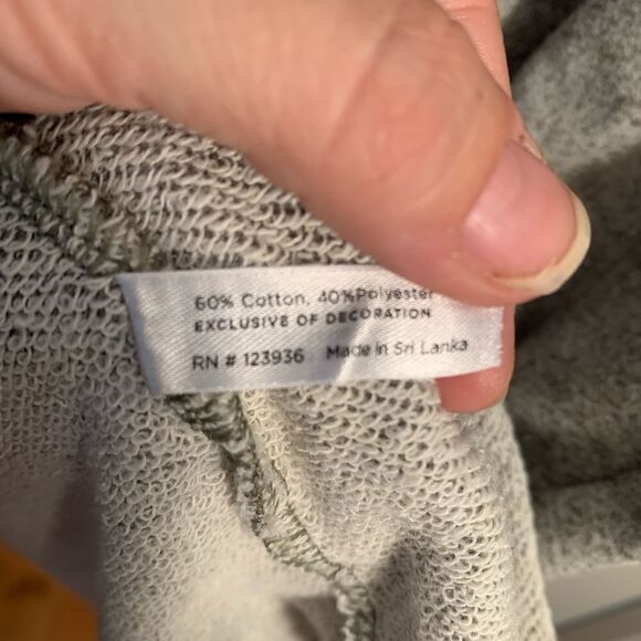 Peach EUC gray long sleeve sweatshirt dress Size XS - Picture 3 of 5